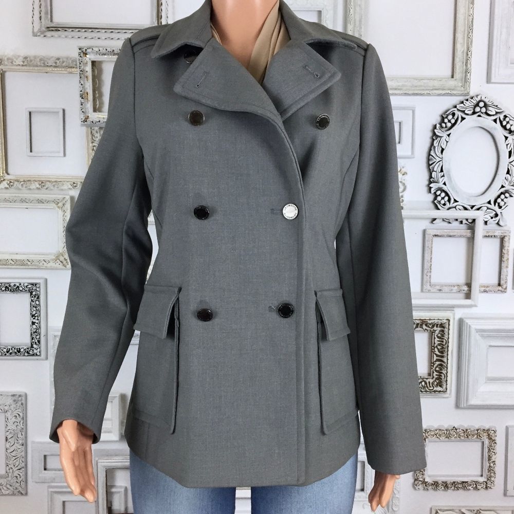 Liz Claiborne | Military Style Short Lined Coat M